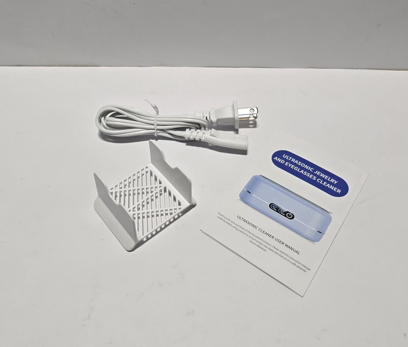 BYASKZIV, ULTRASONIC JEWELRY CLEANER 48KHZ , WHITE