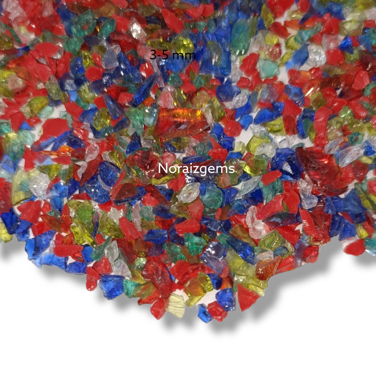 Crushed Mix Hydro Quartz Gemstone Coarse For Woodworking, Ring Inlay, Resin Art