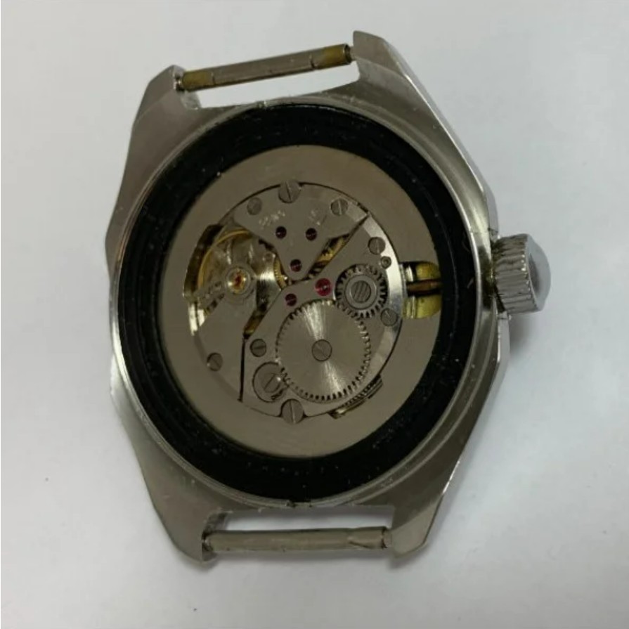 Vintage Mens Watch Vostok Amphibia Komandirskie USSR 17 Jewels Green Dial Steel