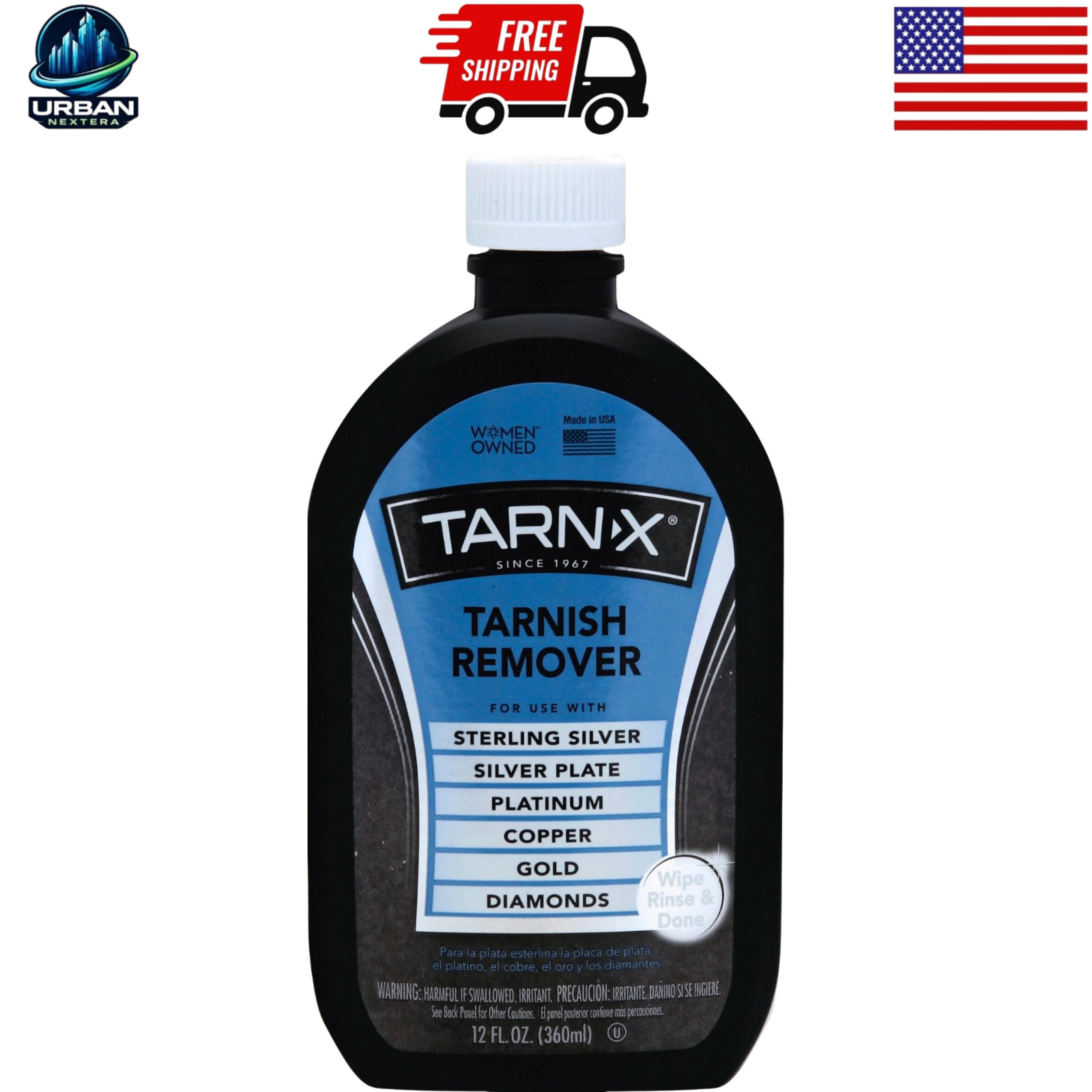 Tarnish Remover 12 Oz. Tarn-X Silver Gold Copper Clean & Polish Jewelry Cleaner