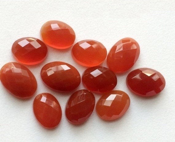 Natural Carnelian Oval Rose Cut 5x7mm To 12x16mm Loose Gemstone