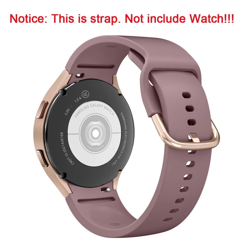 For Samsung Galaxy Watch Silicone Band 4 5 6 7 40/44/45mm Classic 42/43/46/47mm