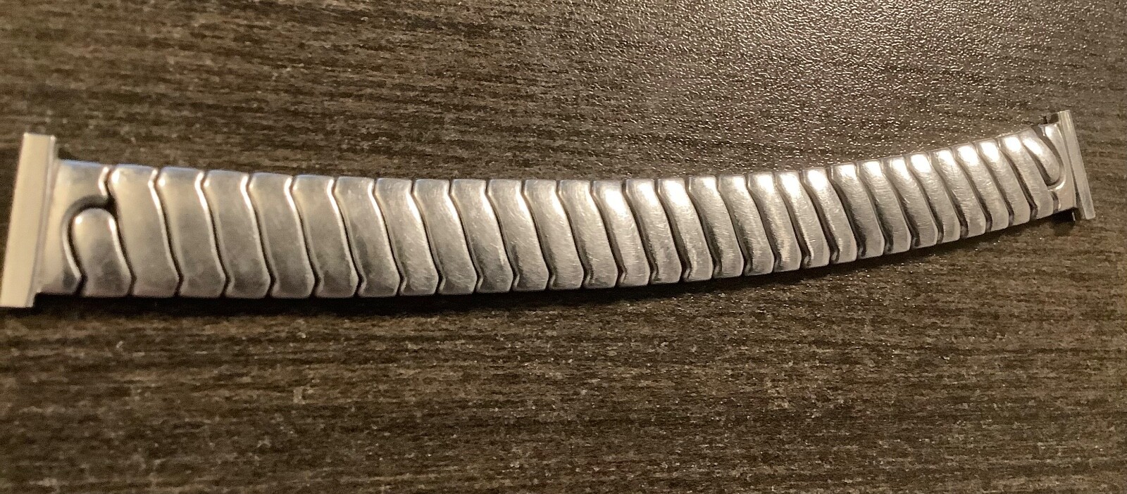 Baldwin Vintage Stainless Steel Scissor Stretch Flex Watchband To Fit 16mm Ends