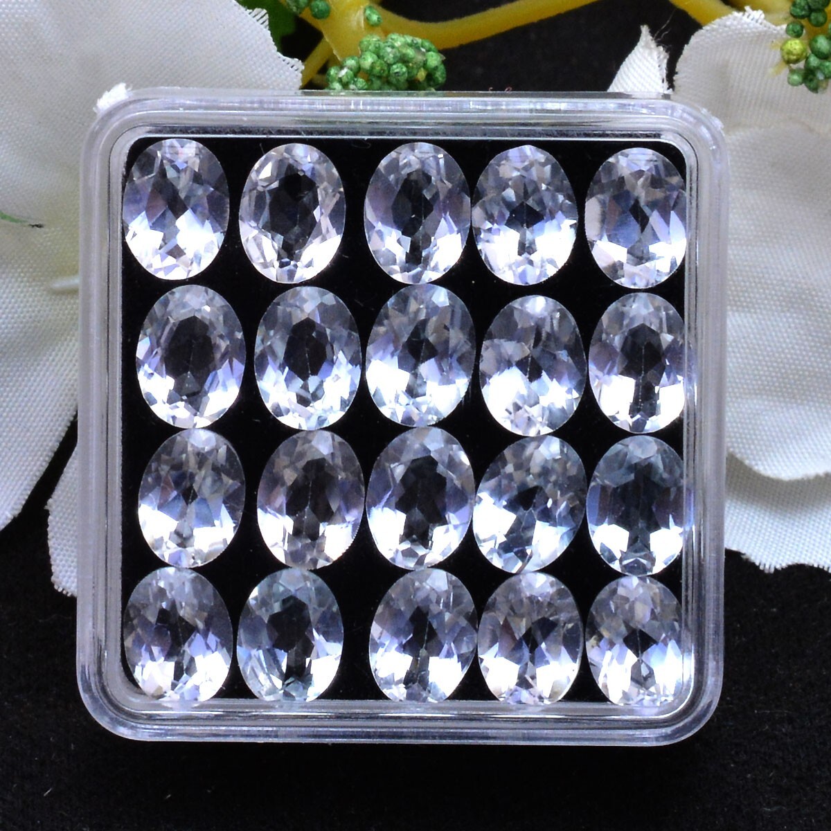 20 Pcs VVS Natural Topaz Oval Faceted Cut 8mm*6mm Stunning Loose Gemstones Lot