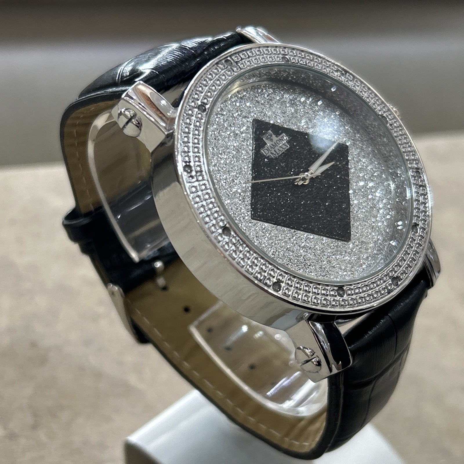 New Diamond Maxx Stainless Steel Watch- With Lab Created Diamonds