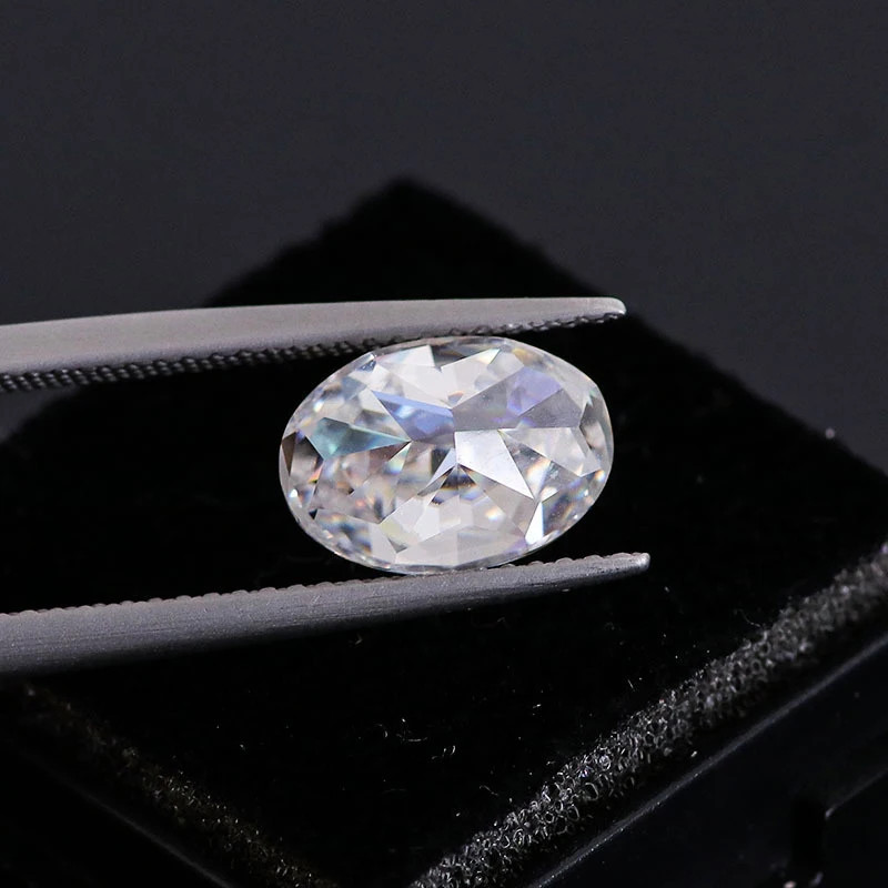 1-10pcs Oval Cut Hot Sale D Color VVS1 GRA 0.1-5ct for DIY Jewelry Making