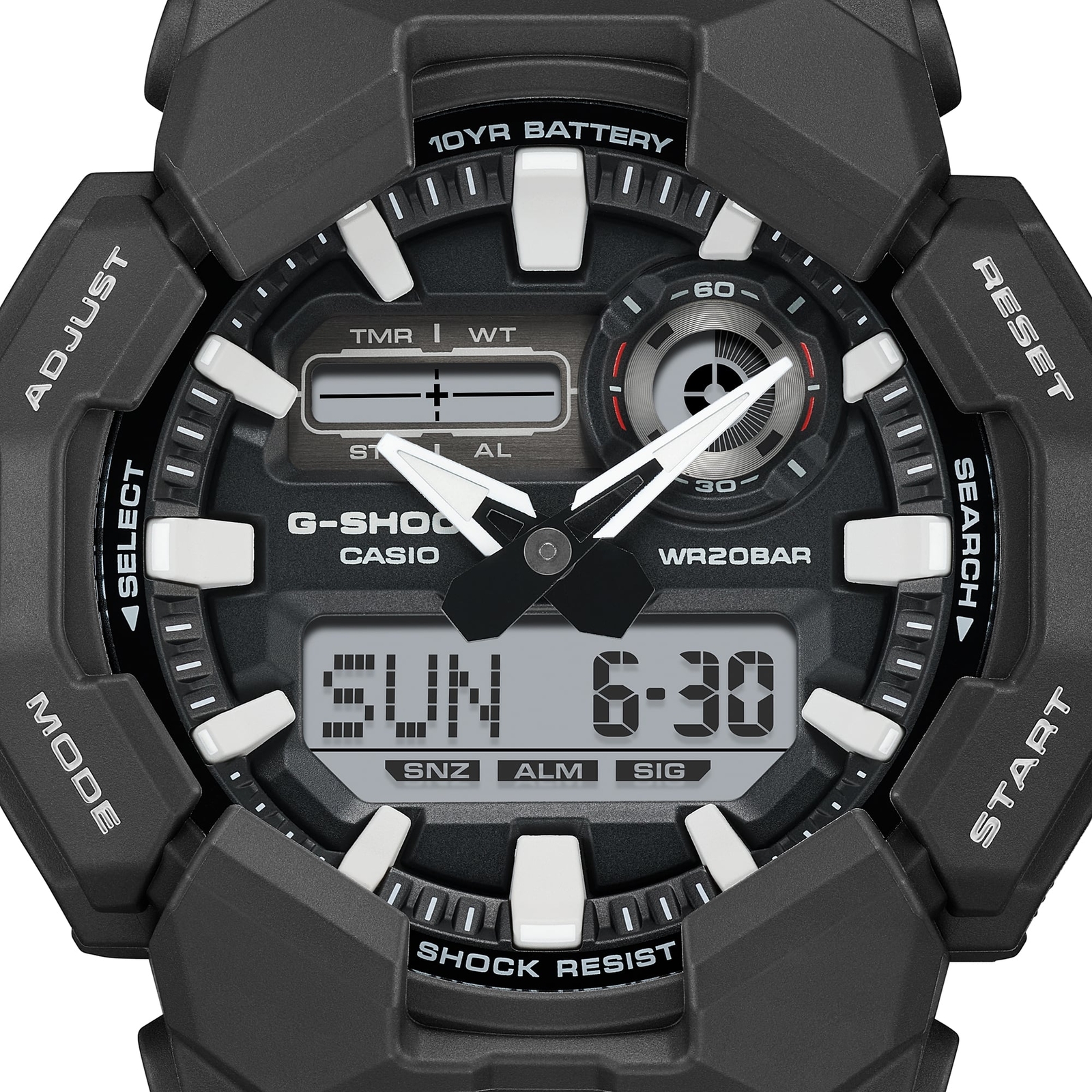 CASIO G-SHOCK GA-010-1AJF Carbon Big Case Analog Digital Watch Black 51.9mm
