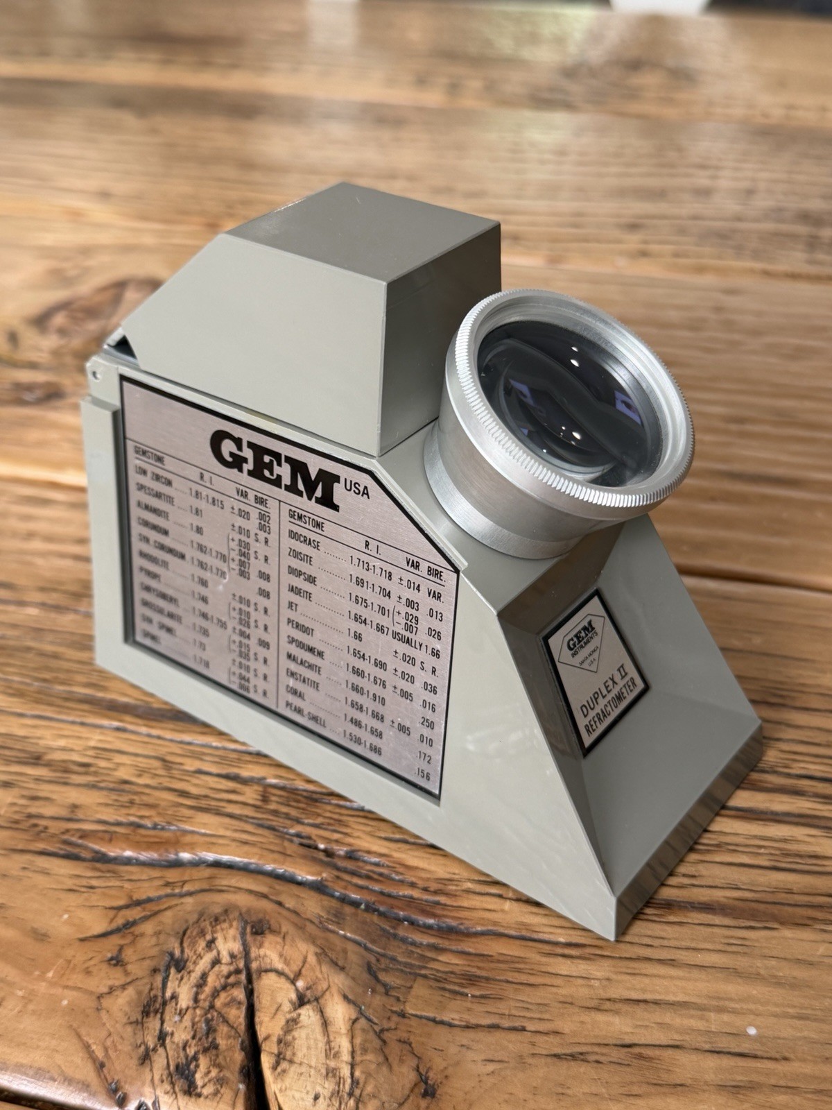 Gia GEM Duplex II Refractometer – Very Clean – Tested and Works Great- Fast Ship