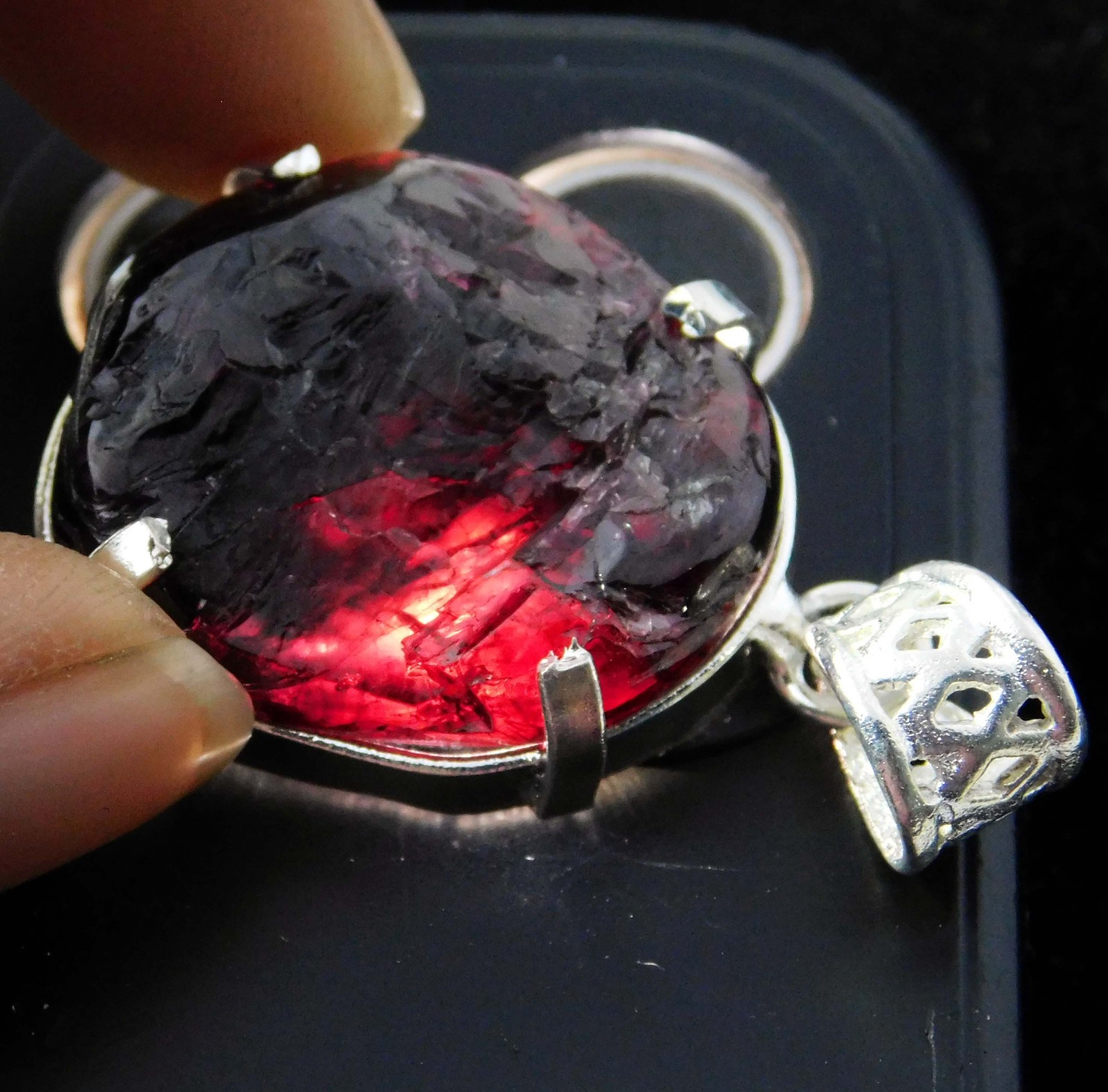 71.90 Ct Certified Natural PAINITE 925 Solid Silver Pendant Gemstone