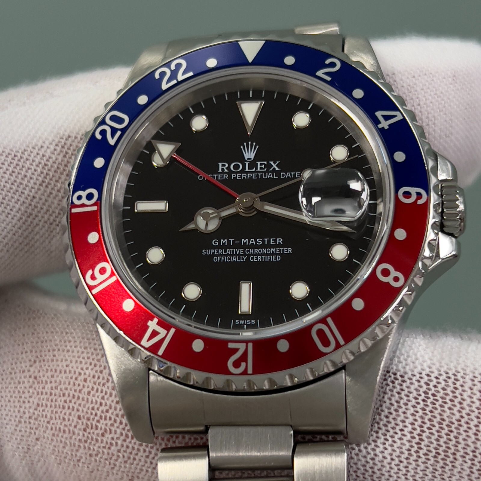 Rolex GMT Master Pepsi 16700 40mm Red Blue Bezel Stainless Steel