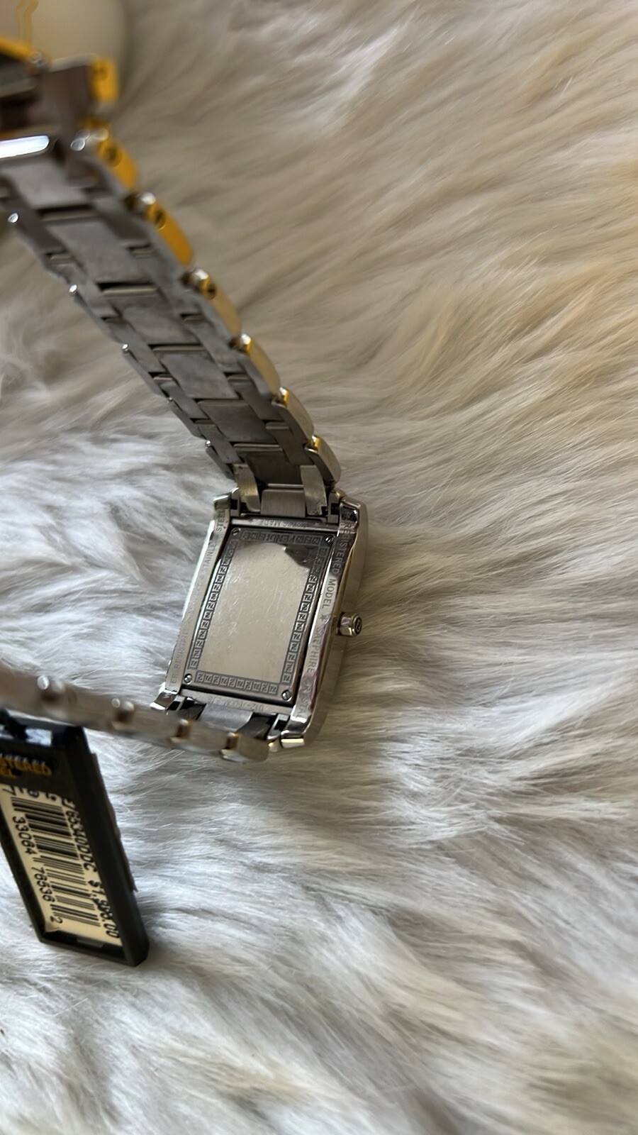 Fendi flip mop ladies watch, stainless steel with diamonds