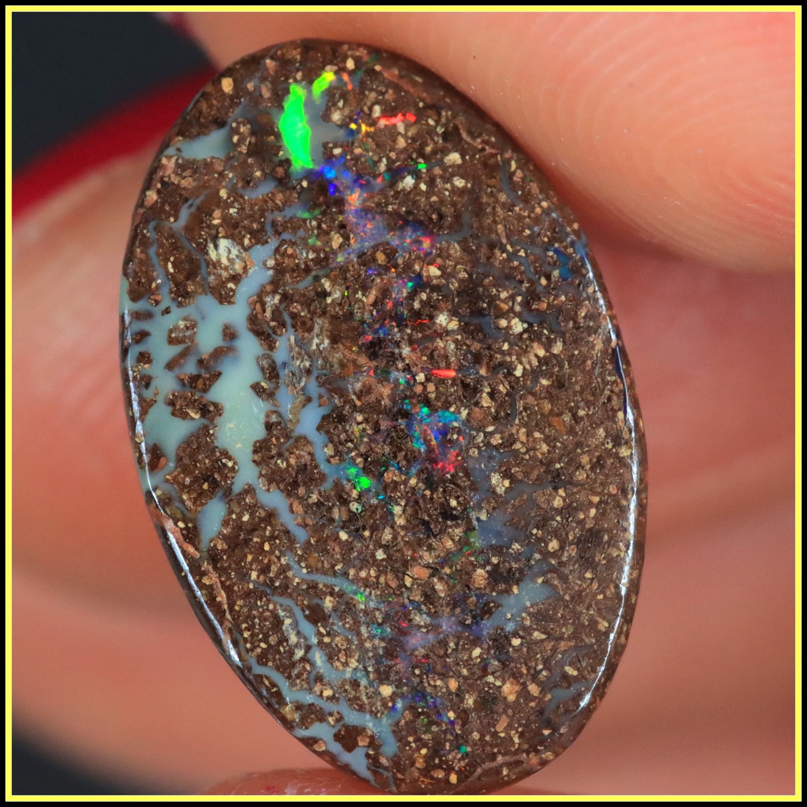 6.65ct AUSTRALIAN Boulder MATRIX Opal Stone Kucina Opals for Jewelry makers