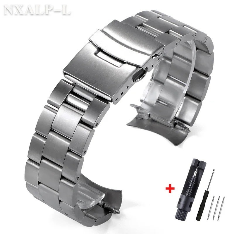 Solid Stainless Steel Band for Seiko Skx Curved End Bracelet Jubilee for Oyster