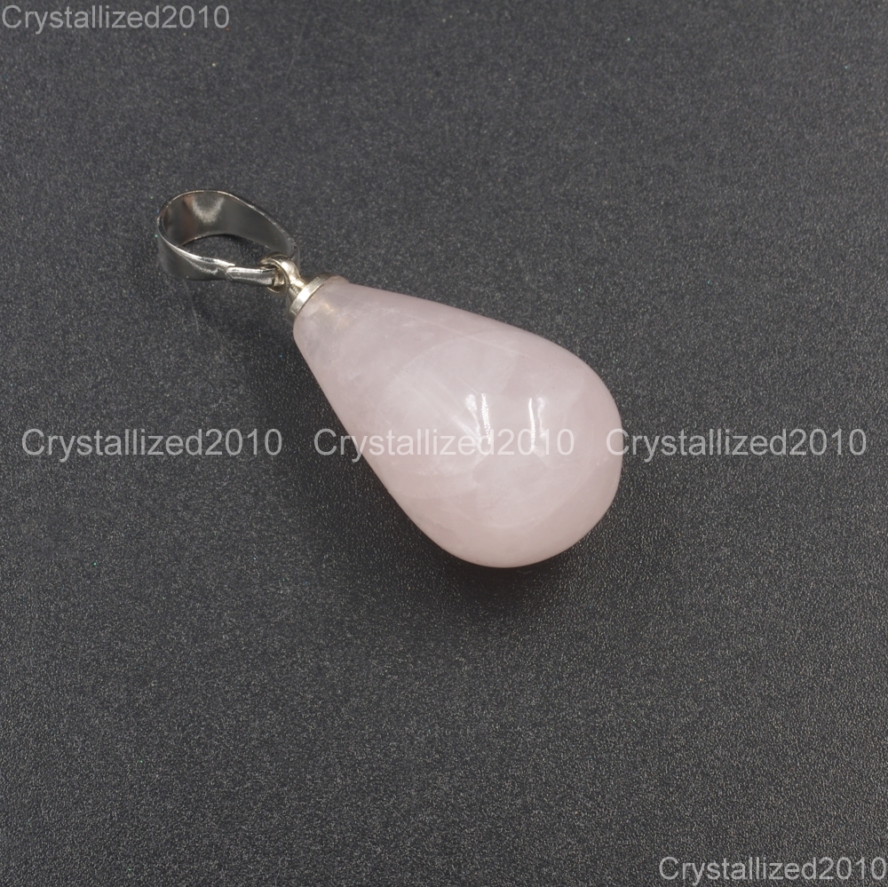 Natural Gemstones Drop Raindrop Reiki Chakra Healing Pendant Beads Assorted