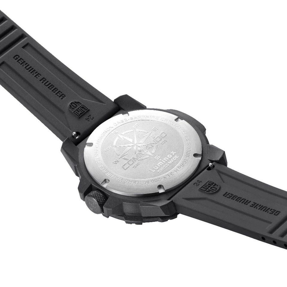 Luminox Men’s Watch Commando Raider Compass Beige Dial Black Rubber Strap 3321