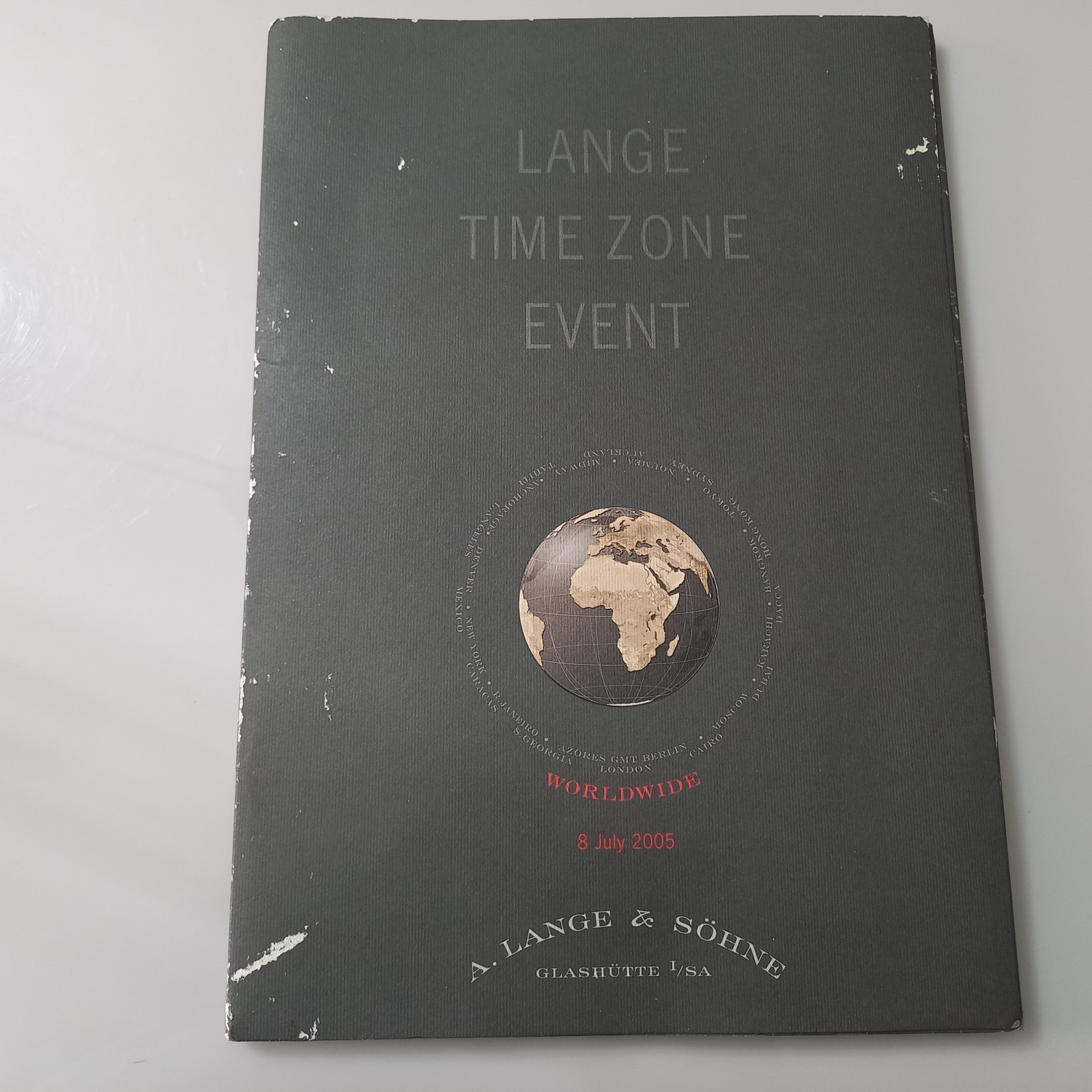 Rare 2005 A. Lange & Söhne Lange 1 Time Zone Press Kit & Technical Drawings