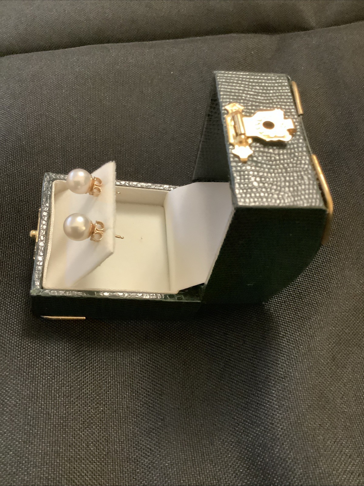 Cultured Akoya Pearl 14Ct Yellow Gold Earrings -PreOwned.