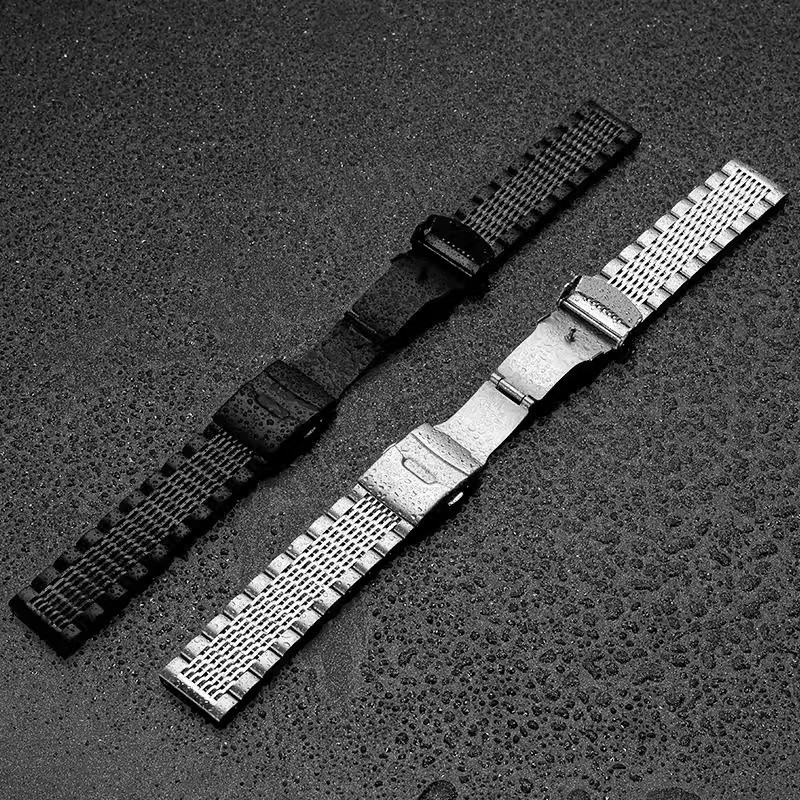 High Quality Solid Stainless Steel Watch Band Strap 18 20 22 24mm with Tools
