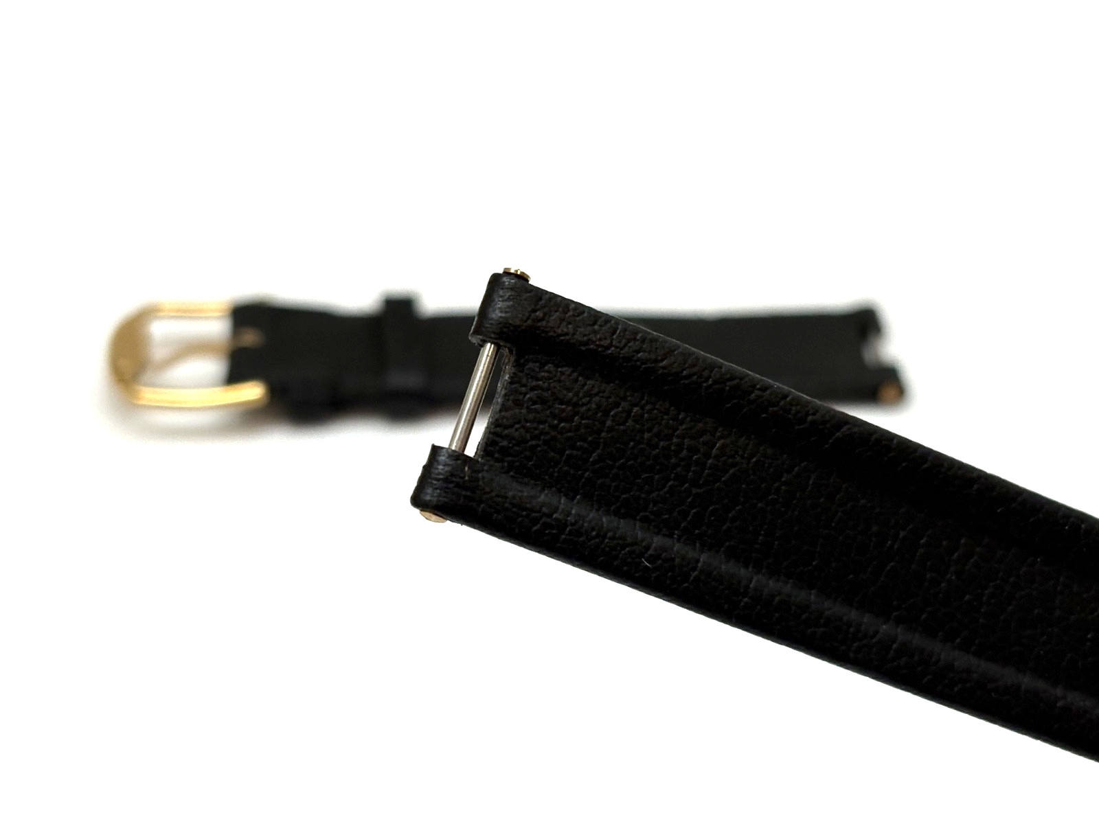 OEM YEMA France Matte Black 17mm Watch Strap with Original Buckle