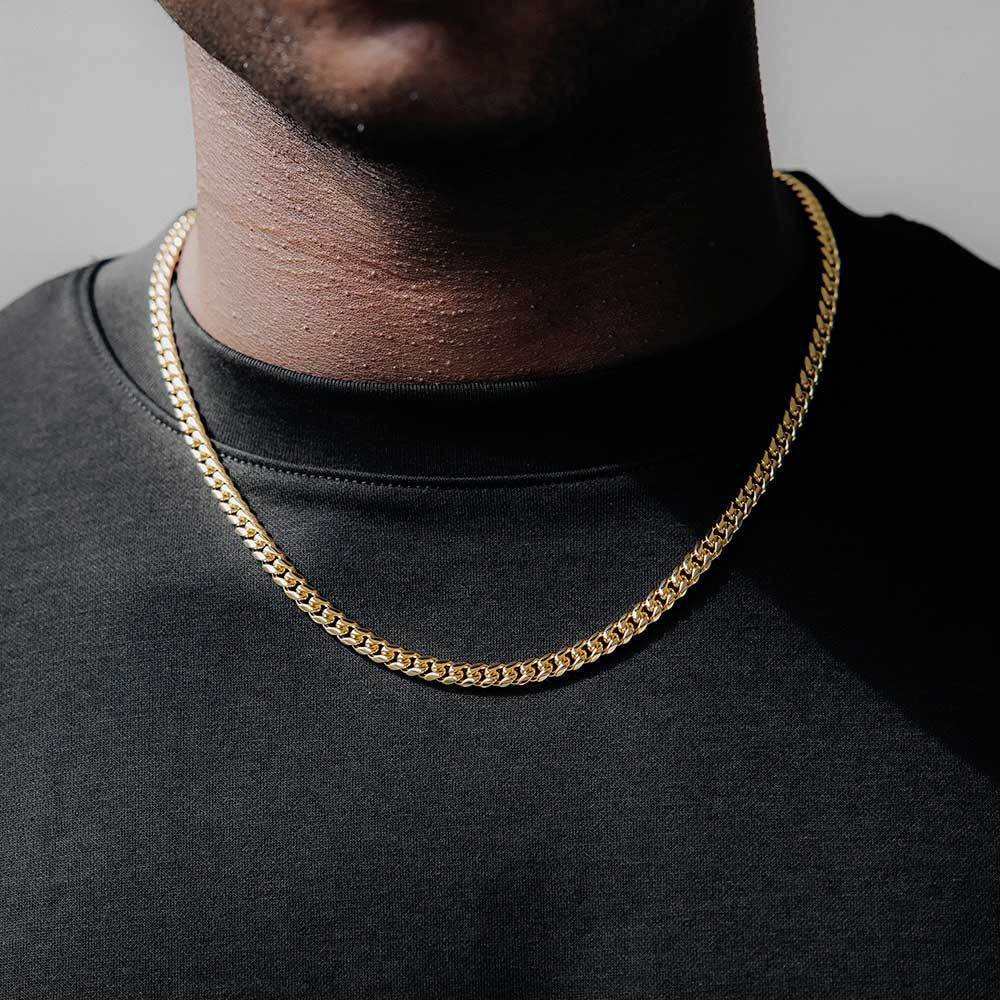 16–30″ Cuban Twist Stainless Steel Chain Available In Gold And Solid Colors