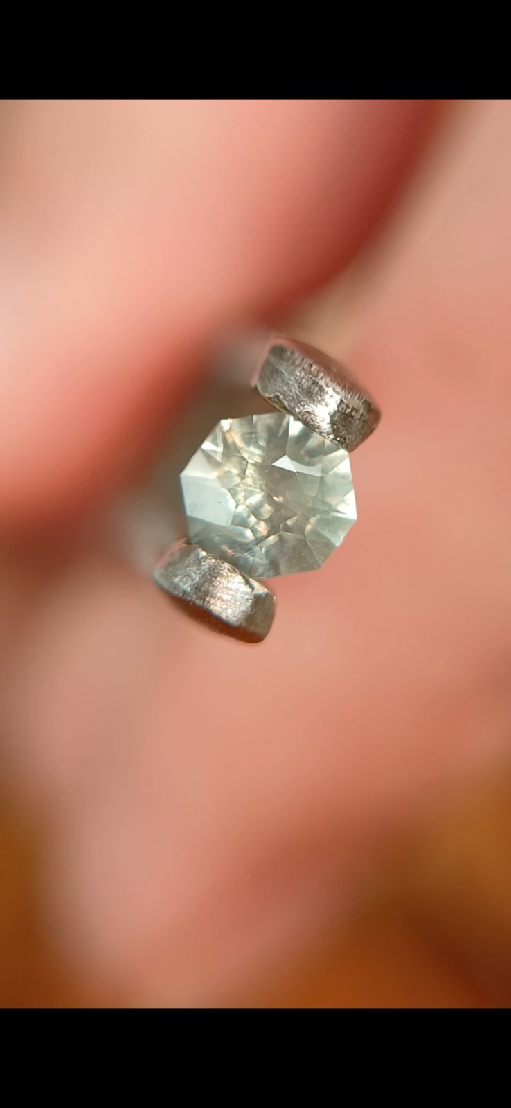 Natural Non Heated 0.335 Crt Montana Teal Sapphire Octagon Cut 67 Facets 1 Piece