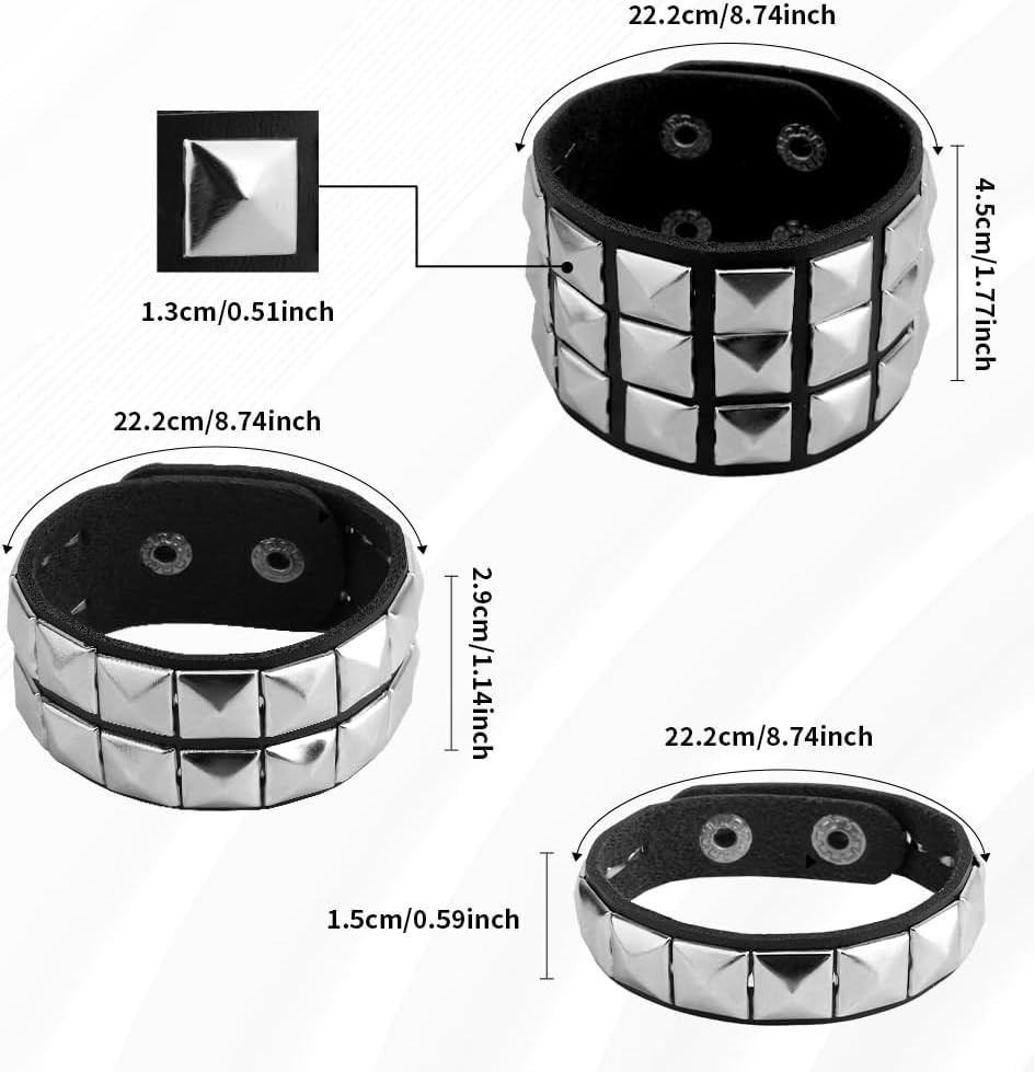 Studded Bracelet, Punk Bracelet, Spiked Bracelets, Emo Bracelets, Goth Bracelets