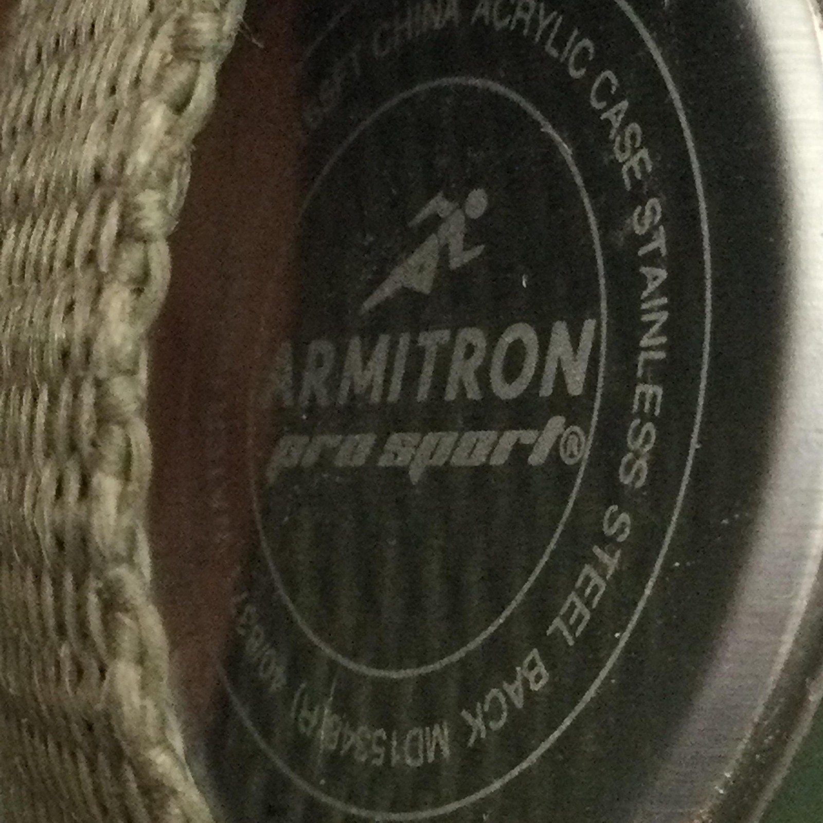 Armitron Pro Sport Mens Watch 44mm Digital Green Nylon Backlight 50m WR Alarm