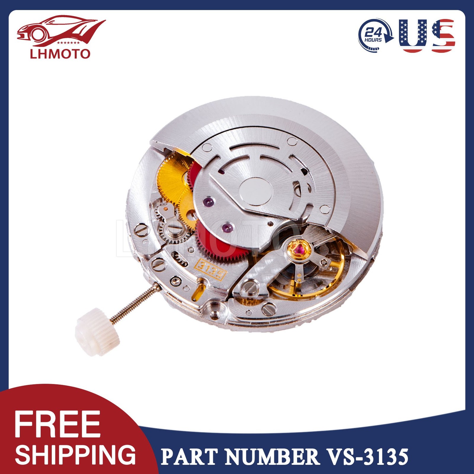 1PC NEW Automatic Mechanical Movement Small Disc Fit Sub Series Top VS-3135
