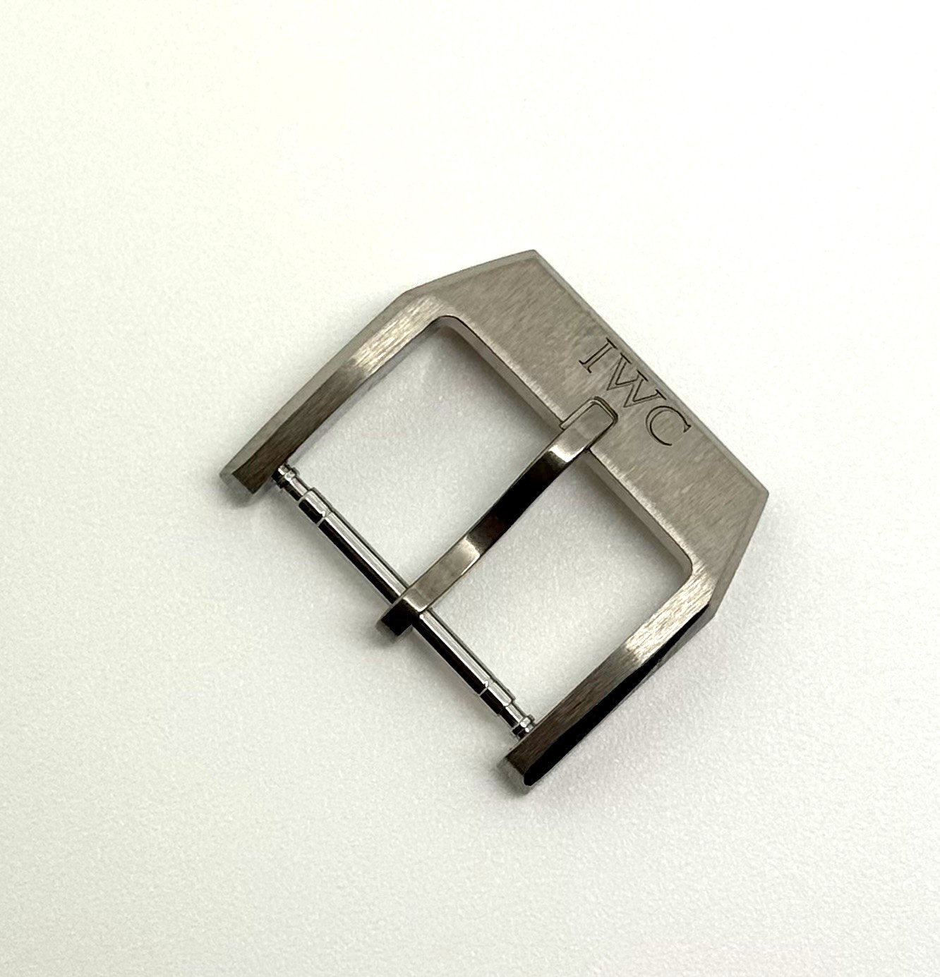 IWC 18mm Titanium Brushed Tang Pin Buckle Clasp Authentic OEM