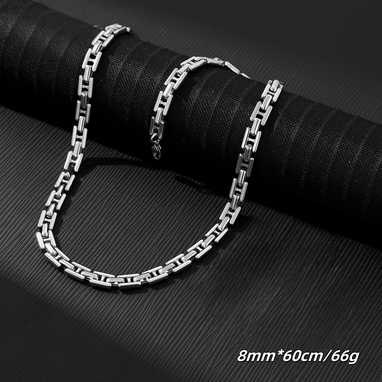 Fade-free Stainless Steel Link Set, Suitable for Men & Women Daily Wear