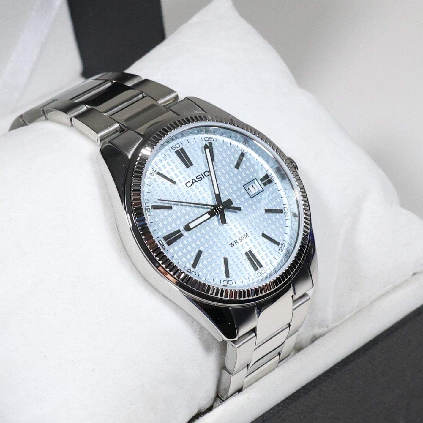 Casio Men’s Vintage Blue Dial Stainless Steel Watch MTP-1302PE-2AVEF