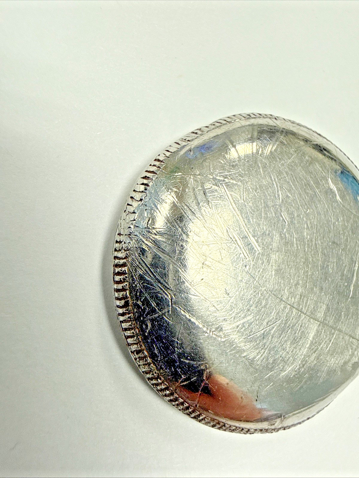 Rolex 3372 Vintage 1940s Bubbleback Steel Watch Case Back For Repair e12207