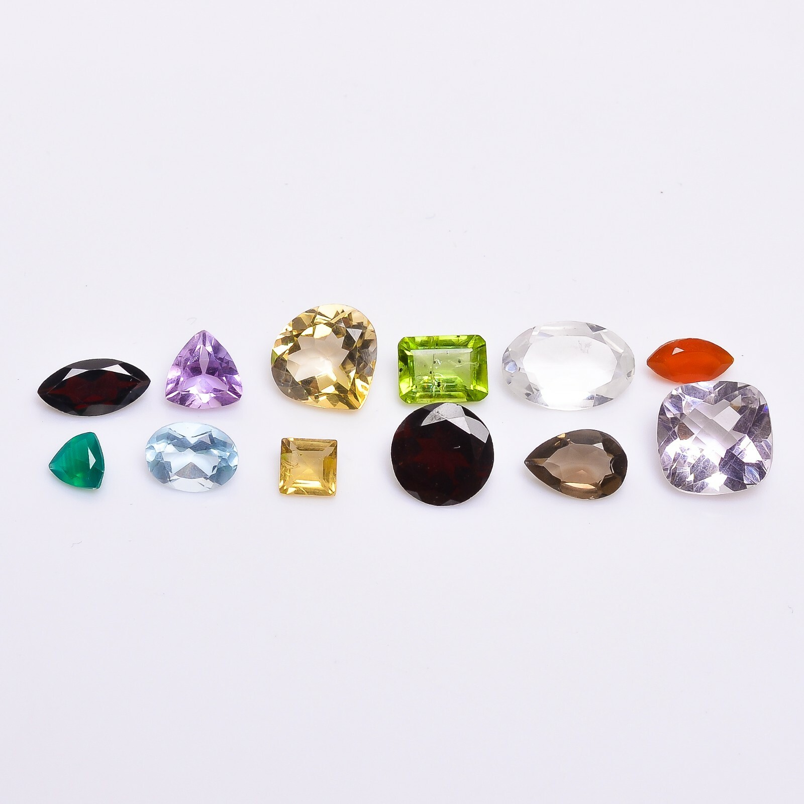 100 Cts. AAA+ Mixed Natural Loose Gemstone Mix Lot Wholesale For Jewelry Making
