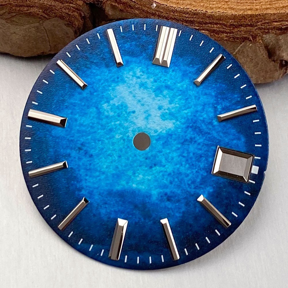 Four Colors 28.5mm New Gradient Watch Dial Face Fit NH35 NH36 NH38 Auto Movement