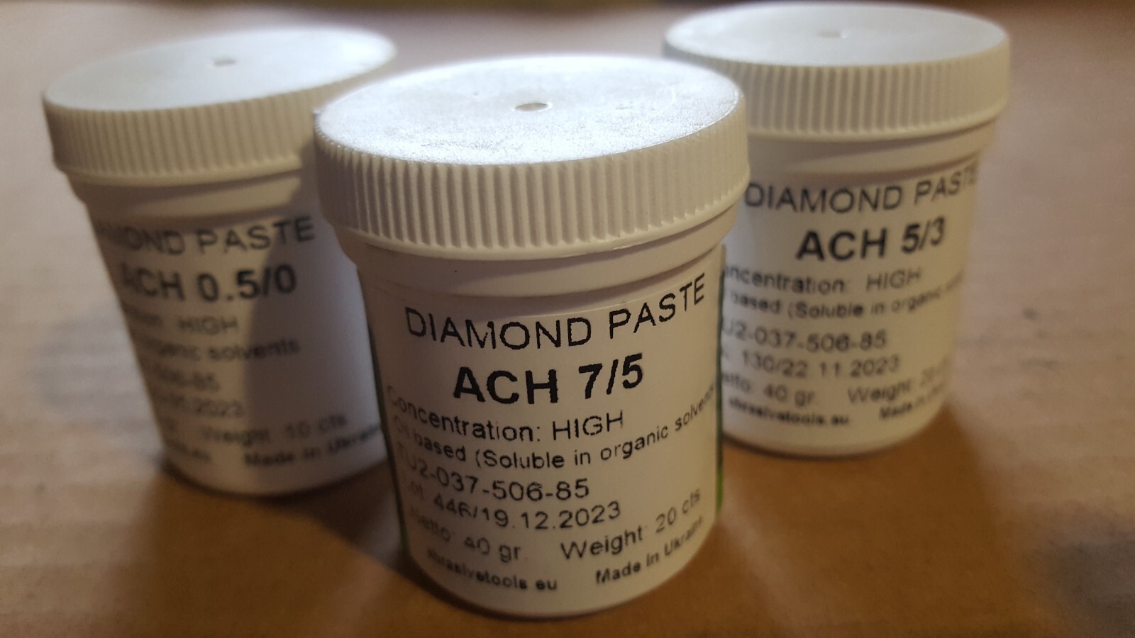 High Concentration Diamond polishing lapping paste, Diamant paste, 40 Gram