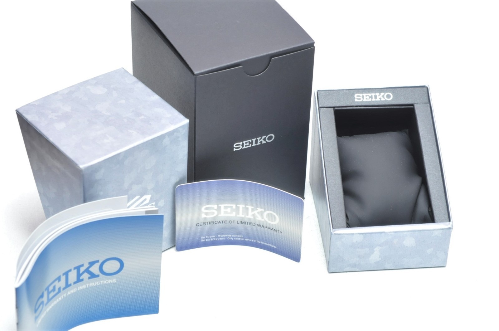 Seiko Empty Watch Box Presentation Watch Case With Manuals for Seiko Diver