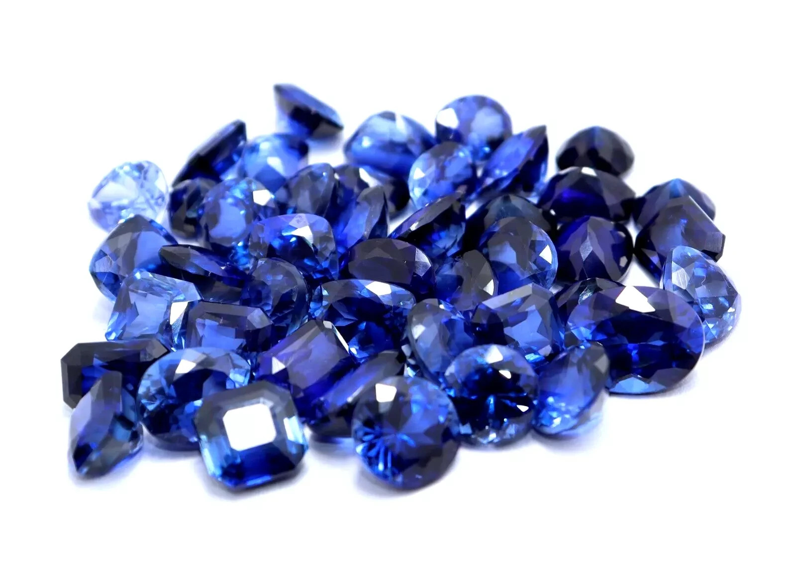 150 Ct Certified Natural Ceylon Blue Sapphire Mix Cut Loose Gemstone Lot