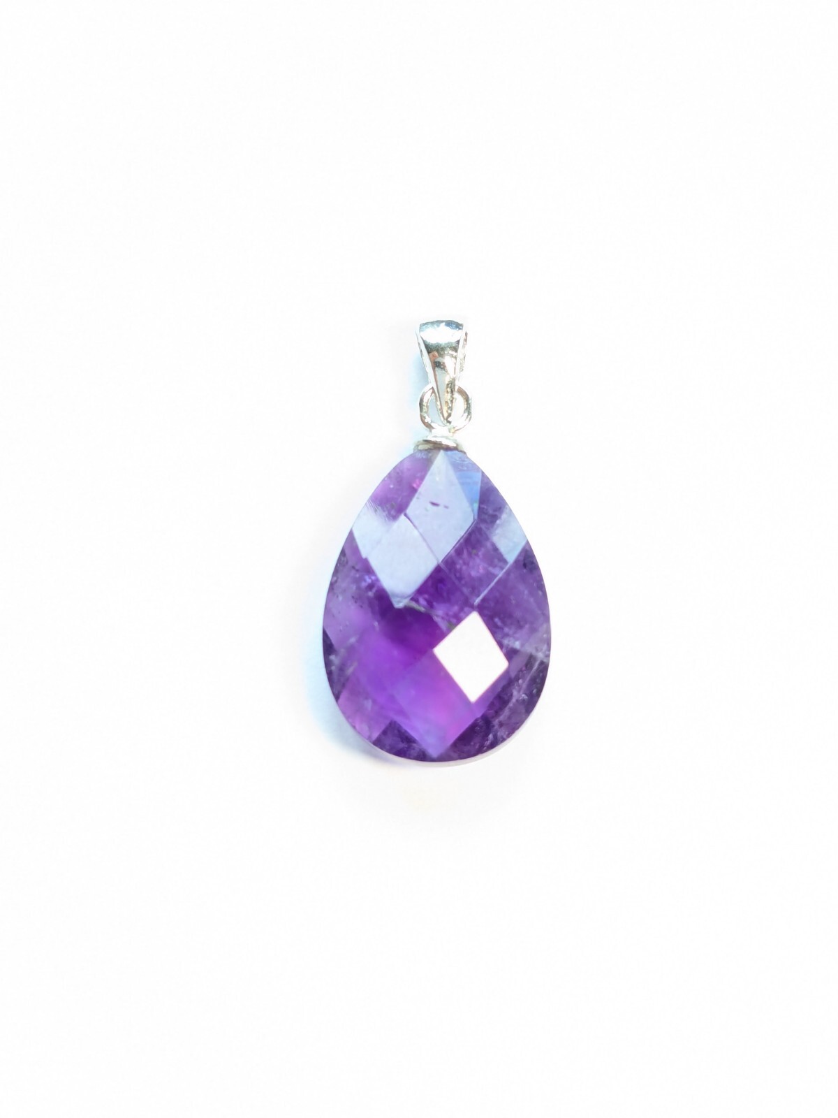 Beautiful Amethyst Silver Pendant Only Gemstone Dunyagems Gift 557