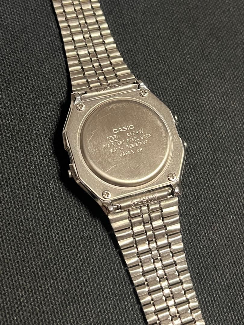 Casio A159WAD-1D Digital Watch Diamond Accents Unisex From Japan