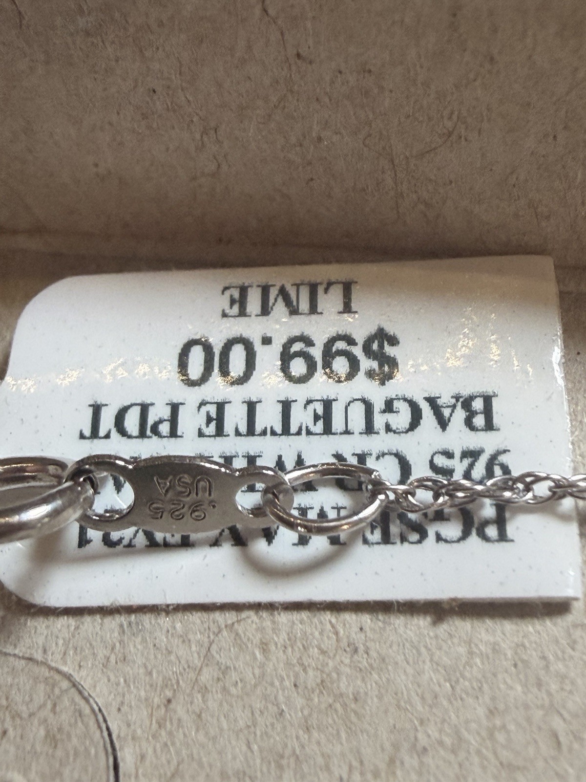 Zales White Sapphire Sunburst Frame Sterling Silver Pedant Necklace NWT