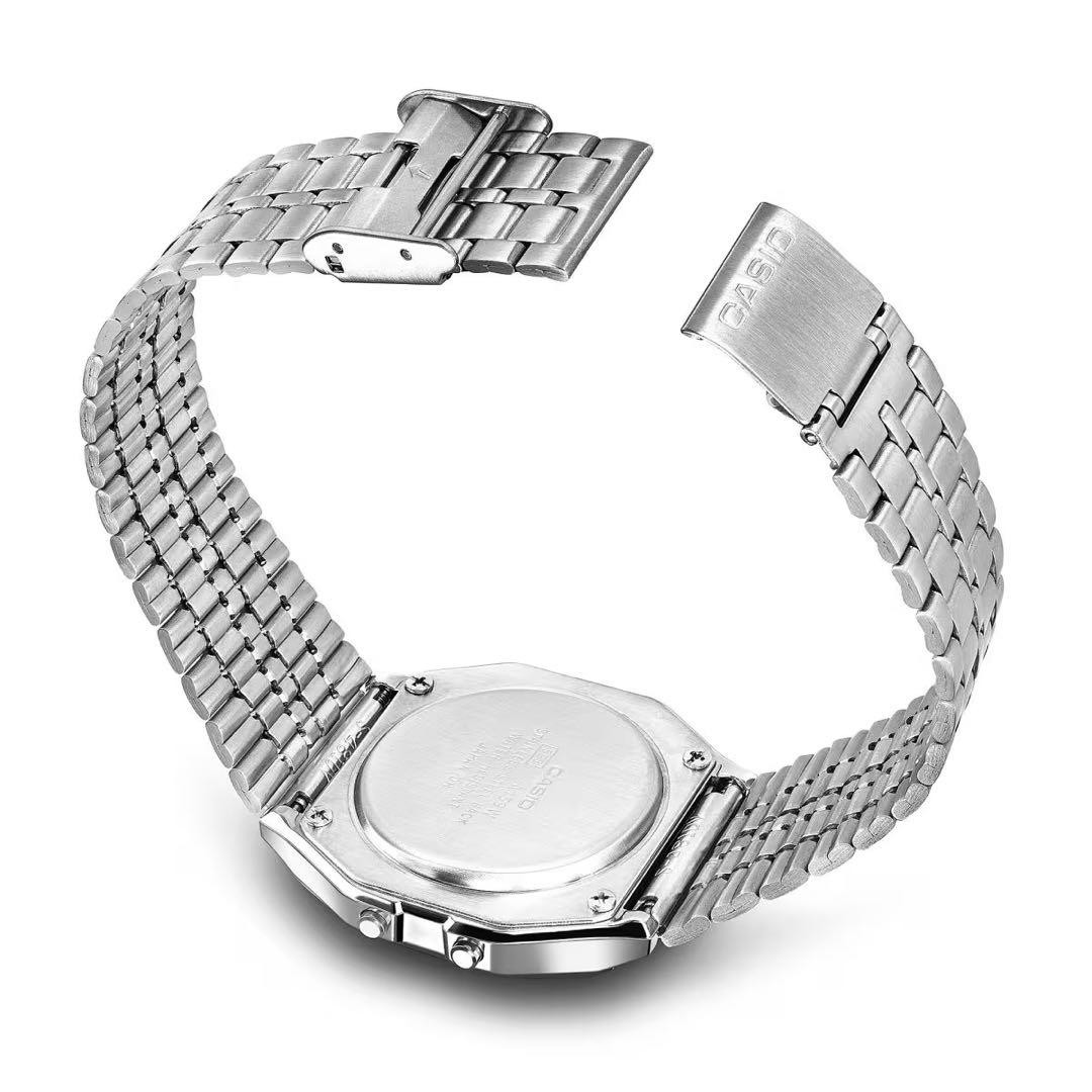 CASIO Standard A159WA-N1JH Quartz Digital Silver Dial Chronograph Watch