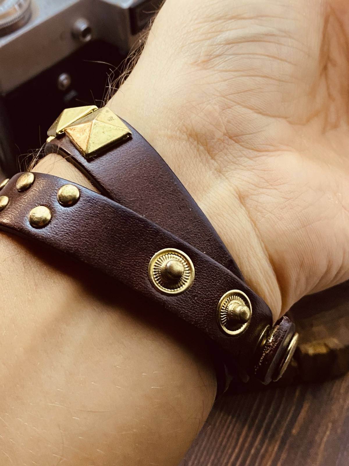 Parfois Watch Women Gold Tone Retro Leather Band New Battery