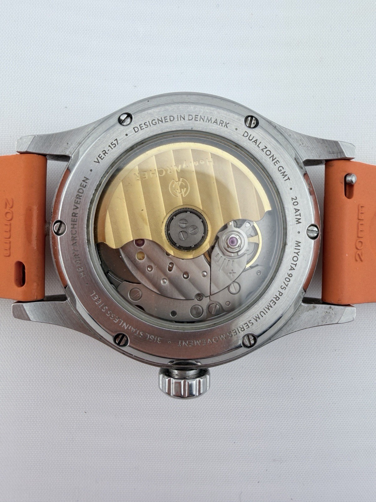 Henry Archer Vesterhav & Verden GMT Watch Set w/ Travel Case + 2 Straps