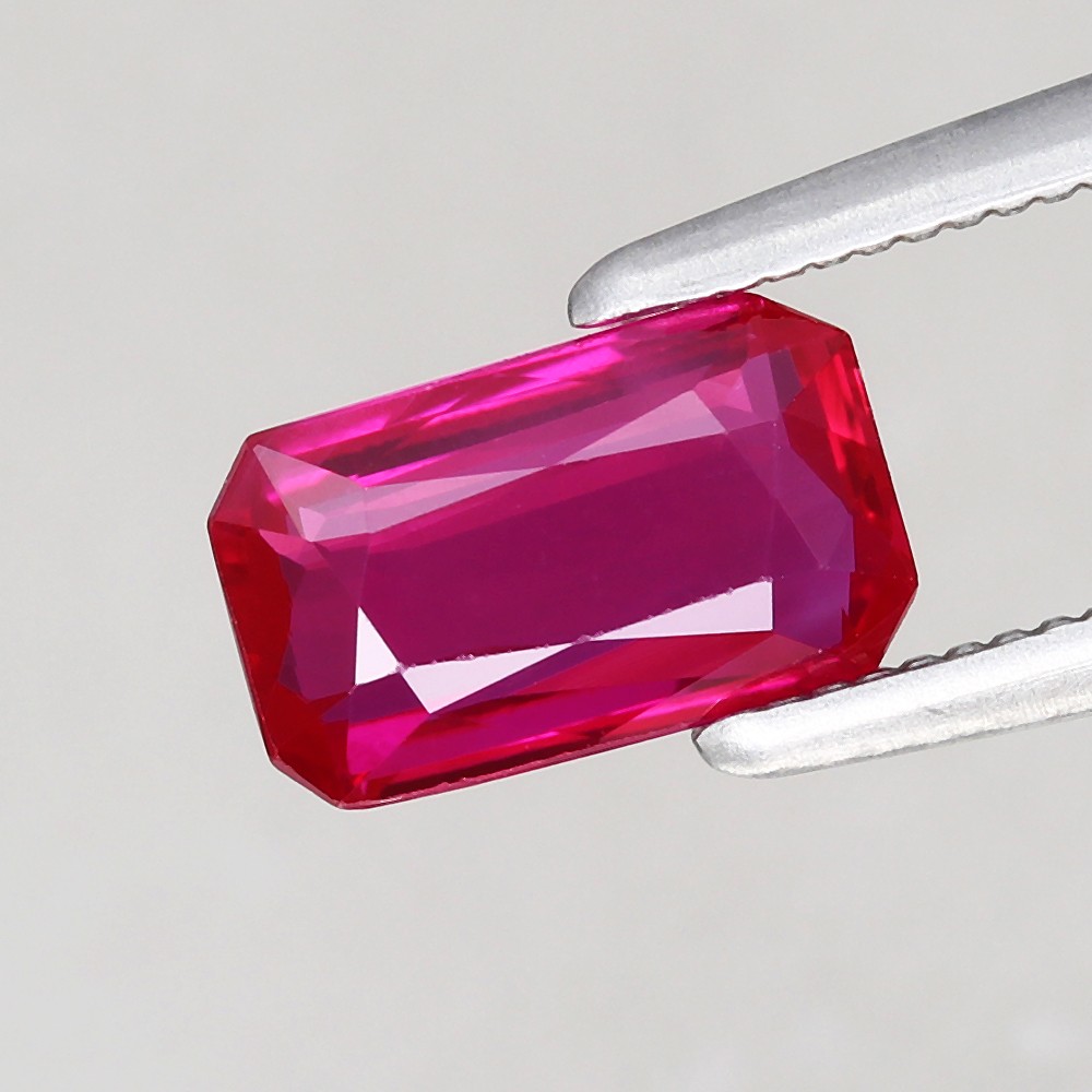 1.01ct Octagon 7×4.3mm VS Natural Heated Pinkish Red Burmese Ruby, Burma Gem💎