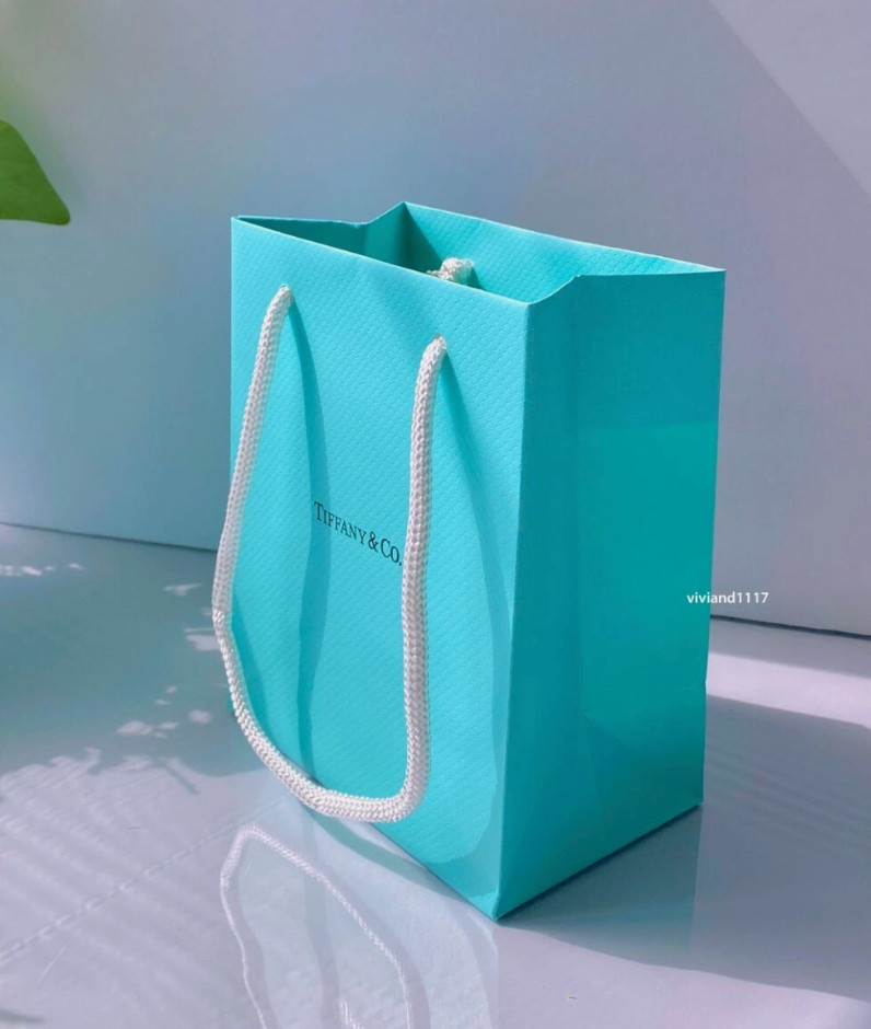 10pc Tiffany & Co. Packaging Empty Signature Blue Gift paper Bags