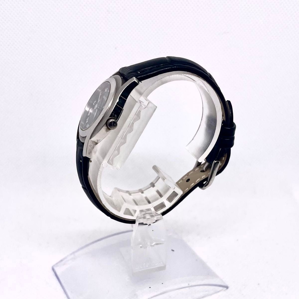 GUCCI 5500L ladies wristwatch black dial new aftermarket strap installed working