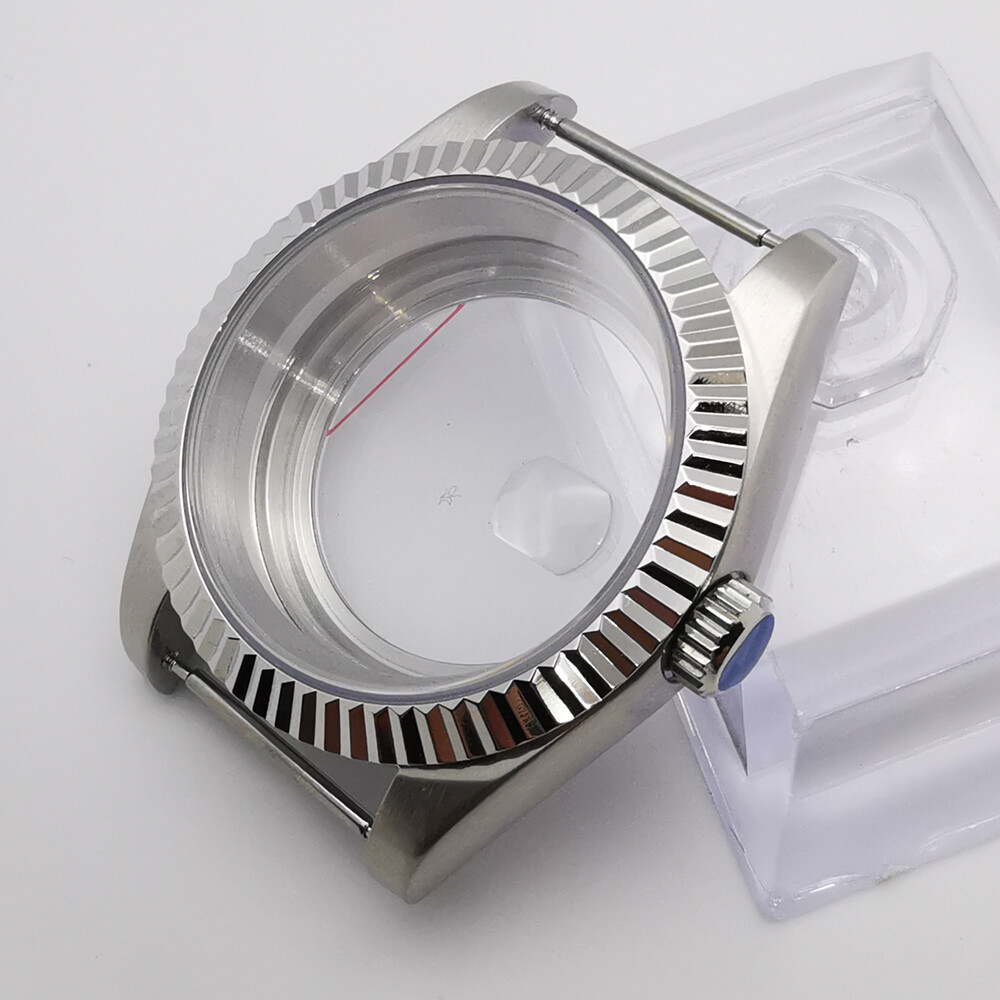 36mm/39mm sapphire brushed case polished bezel fit NH35 NH36 Miyota8215 ETA2824