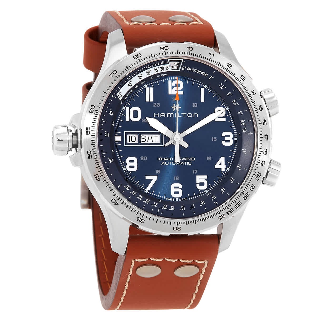 Hamilton Khaki Aviation X-Wind Lefty Automatic Blue Dial Men’s Watch H77765541