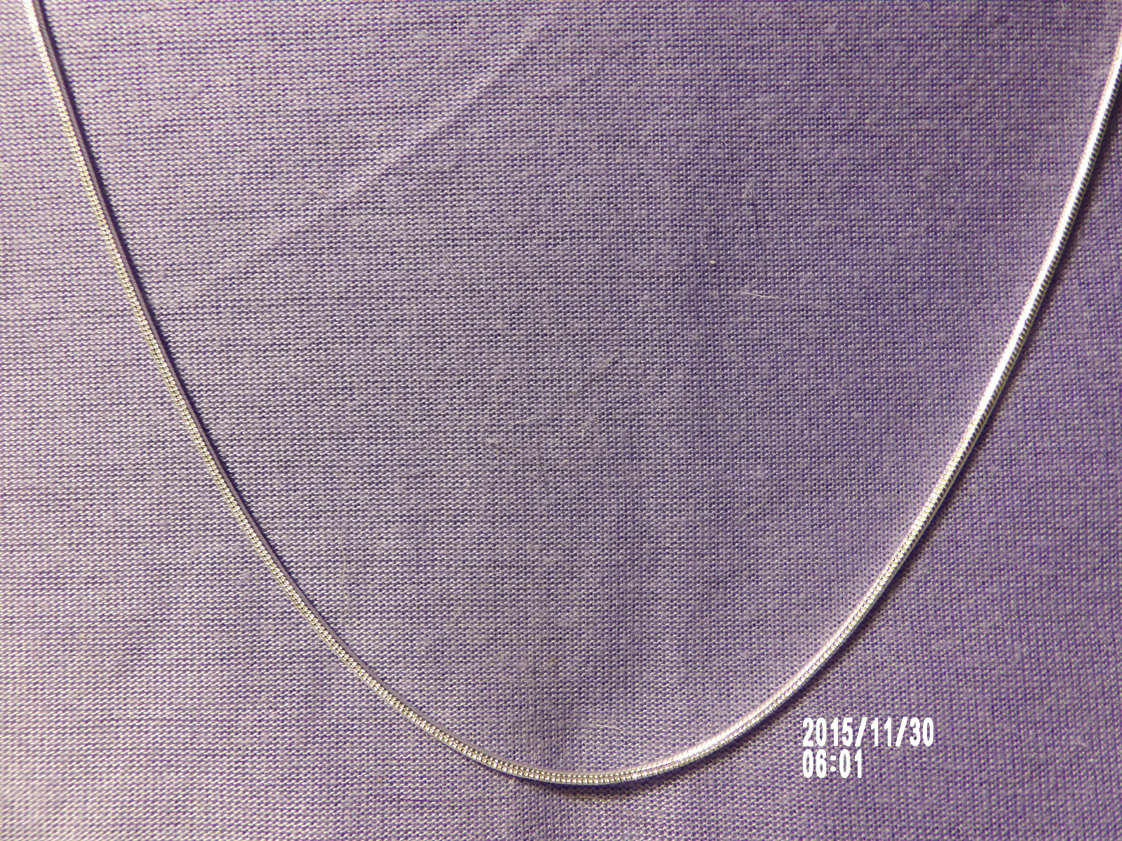 Beautiful Silver Flat Snake Chain-26 inches 2 mm .