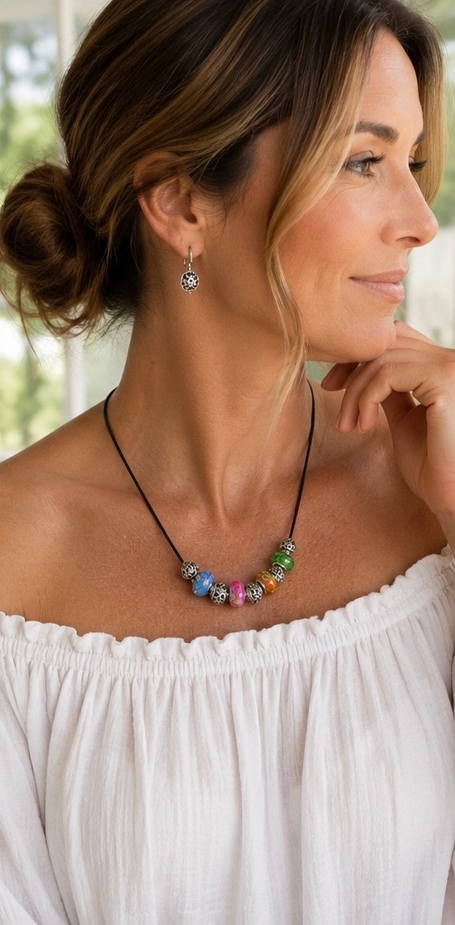 Handcrafted Colorful Beaded Necklace